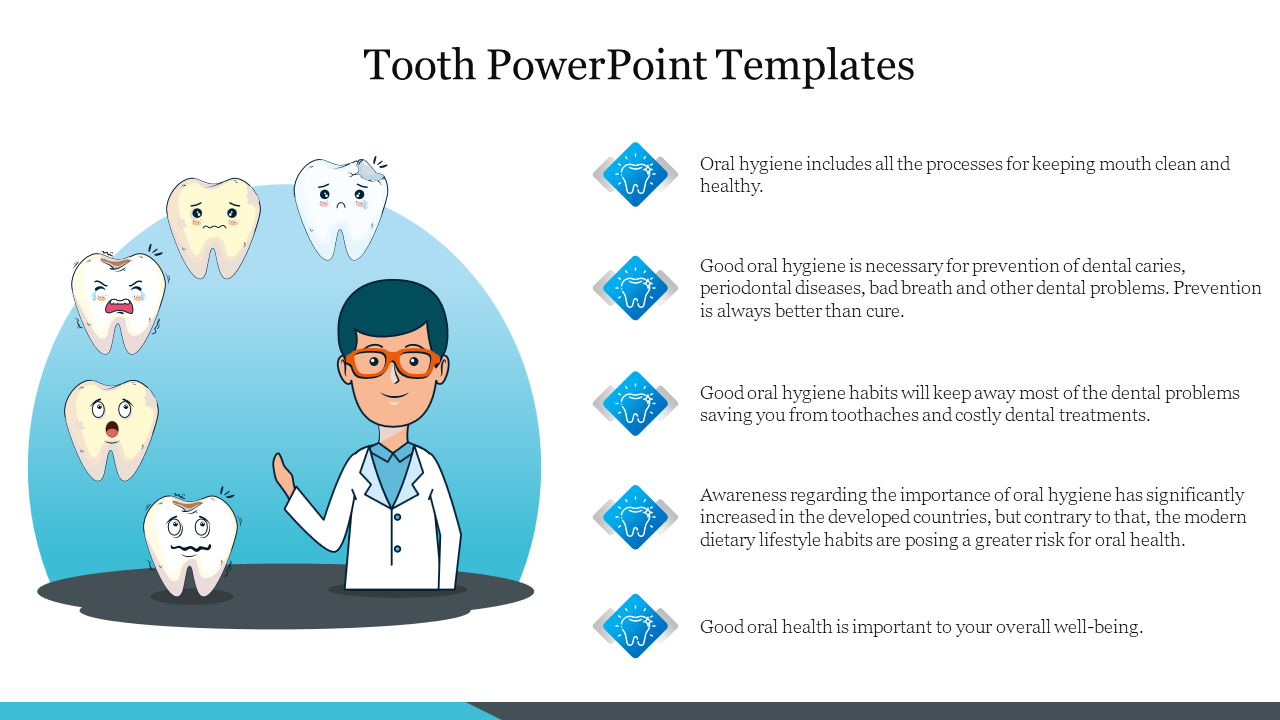 Free - Best Tooth PowerPoint Templates Presentation Slide